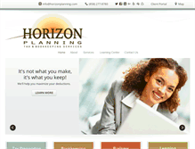 Tablet Screenshot of horizonplanning.com